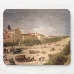 Alfombrilla De Ratón Opinión el Calle de Alcala, Madrid (aceite en lona