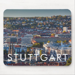 Alfombrilla De Ratón Opinión elevada de la ciudad de Stuttgart