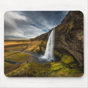 Alfombrilla De Ratón Opinión hermosa del paisaje de Seljalandsfoss