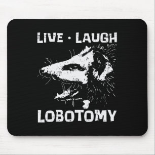 Alfombrilla De Ratón Opossum Live Love Lobotomy Possum Street Trash Cat