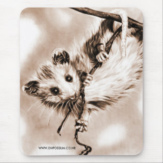 Alfombrilla De Ratón Oposum Mousepad - sepia del bebé