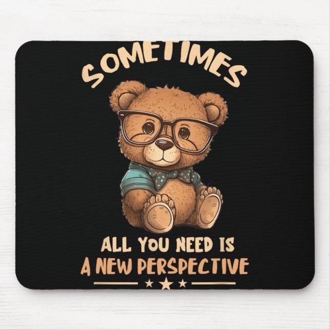 Alfombrilla De Ratón Optician Bear New Perspective Eye Doctor Ophthalmo (Frente)
