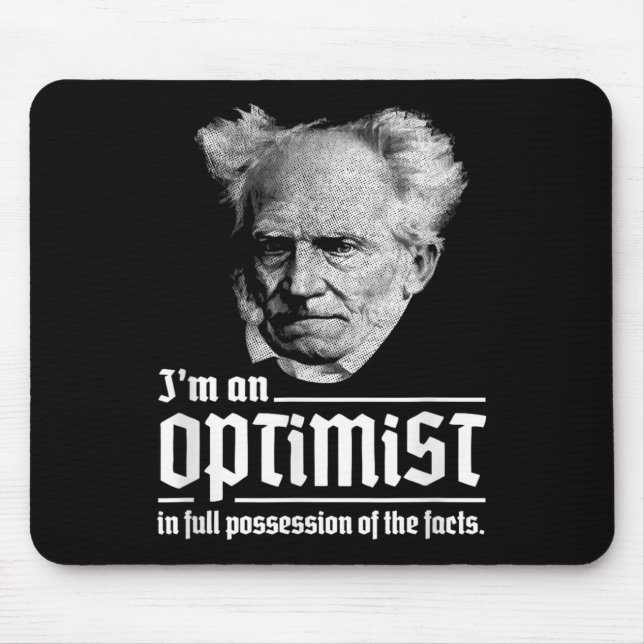 Alfombrilla De Ratón Optimista Arthur Schopenhauer Pessimism P (Frente)