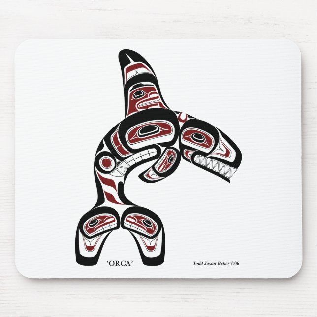 Alfombrilla De Ratón orca (Frente)