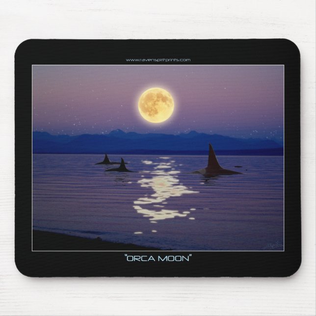 Alfombrilla De Ratón ORCA MOON Fantasy Mousepad (Frente)