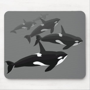 Alfombrilla De Ratón Orca Whale Mousepad Personalizado Asesino Whale Mo