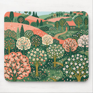 Alfombrilla de ratón Orchard Green Salmon – Arte B