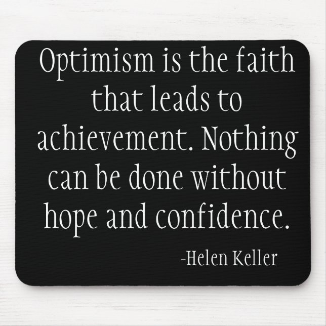 Alfombrilla De Ratón Ordenador negro Mousepad (Helen Keller) (Frente)