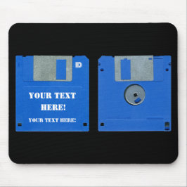 Alfombrilla De Ratón Ordenador retro de encargo 3,5 del disco blando