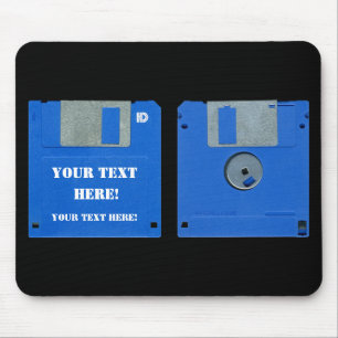 Alfombrilla De Ratón Ordenador retro de encargo 3,5 del disco blando