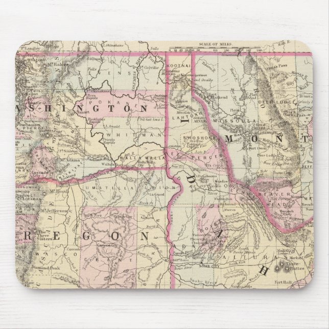 Alfombrilla De Ratón Ore, Lavado, Ida, Mont (Frente)