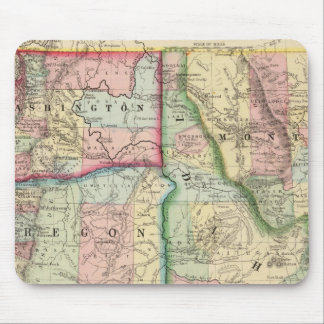 Alfombrilla De Ratón Ore, Wash, Idaho, Mont Map de Mitchell