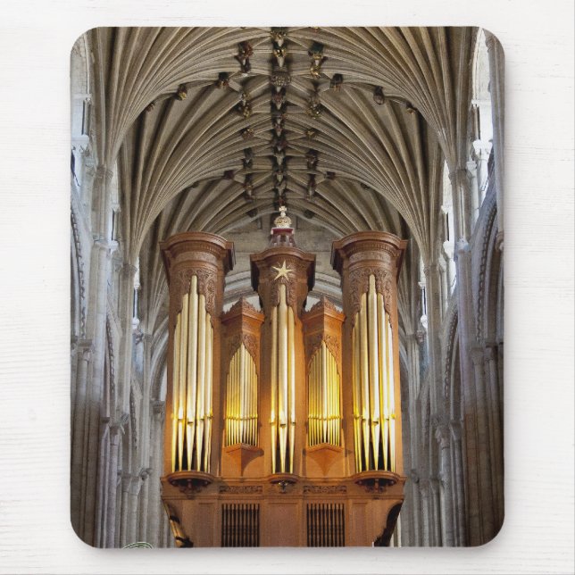 Alfombrilla De Ratón Órgano de la catedral de Norwich y mousepad del (Frente)