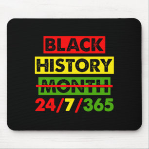 Alfombrilla De Ratón Orgullo Afro W Historia Negra 24 7 365 África Mapa