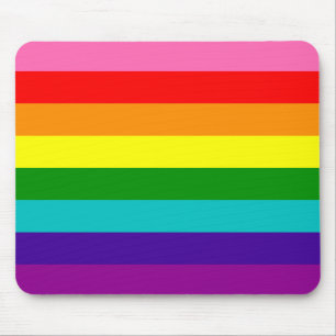 Alfombrilla De Ratón Orgullo arco iris 8 retro