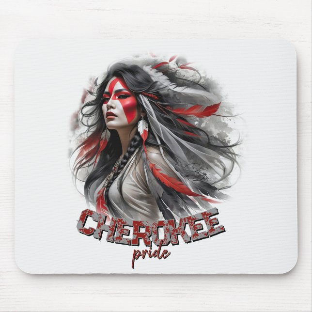 Alfombrilla De Ratón Orgullo de Cherokee (Frente)