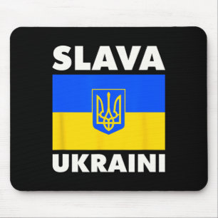 Alfombrilla De Ratón Orgullo de la bandera de Ucrania Slava Ukraini 2