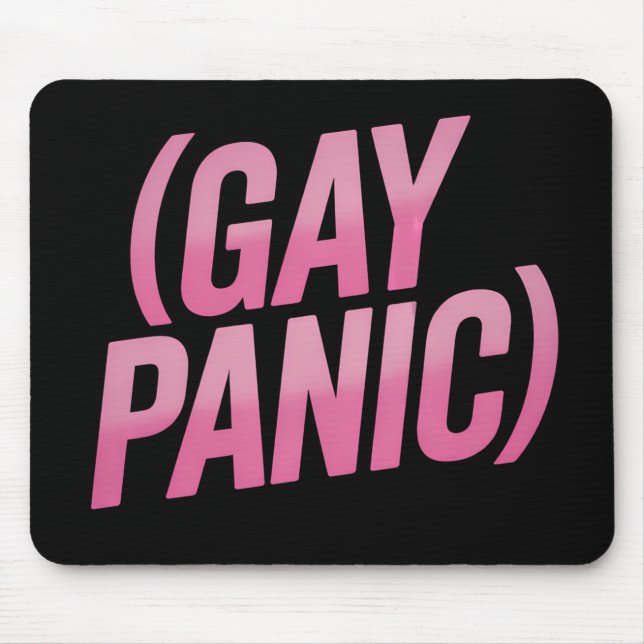 Alfombrilla De Ratón Orgullo de protesta LGBTQ por el pánico gay (Frente)