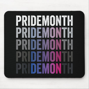 Alfombrilla De Ratón Orgullo Demon Bisexual Bi Orgullo Mes Lección Gay