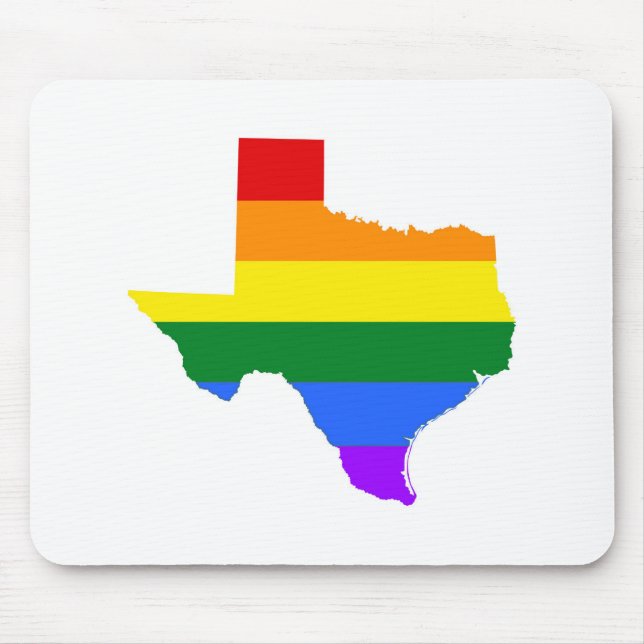 Alfombrilla De Ratón Orgullo gay | Arcoiris de Texas (Frente)