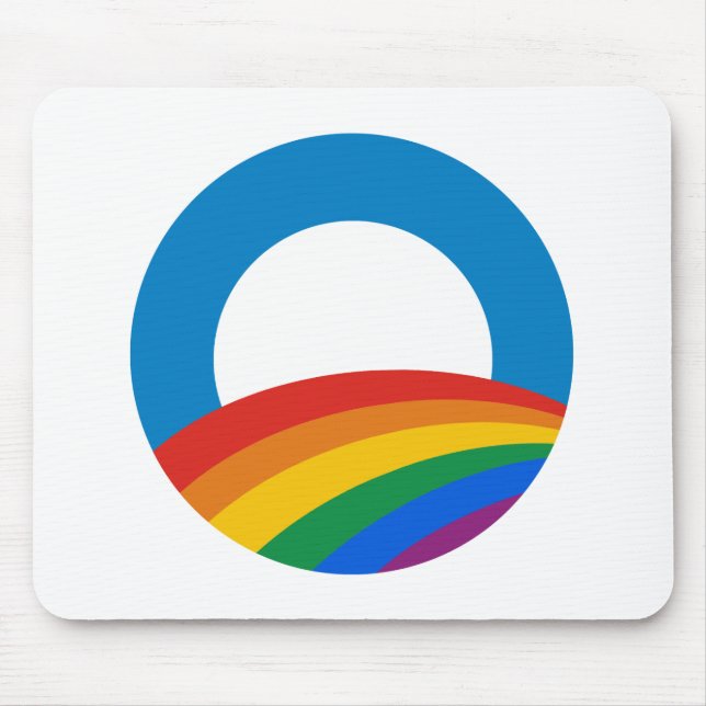 Alfombrilla De Ratón Orgullo gay Obama (Frente)