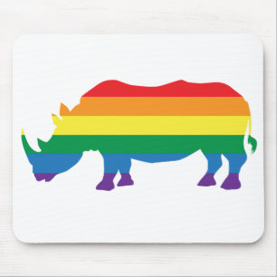 Alfombrilla De Ratón Orgullo Gay-Rhino