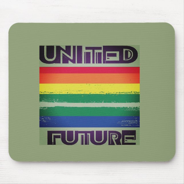 Alfombrilla De Ratón Orgullo Unido Orgullo Orgullo Futuro Mousepad (Frente)