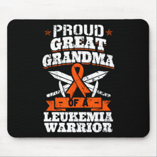 Alfombrilla De Ratón Orgullosa Abuela De Guerrero De La Leucemia Awaren