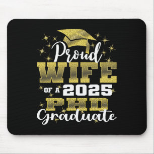 Alfombrilla De Ratón Orgullosa Esposa De 2025 Graduada De Doctorado En 