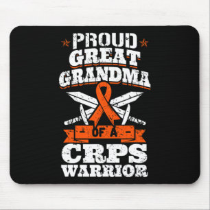Alfombrilla De Ratón Orgullosa Gran Abuela De Un Guerrero Del CRPS, RSD