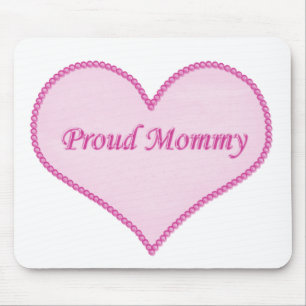 Alfombrilla De Ratón Orgullosa mamá Mousepad, rosa