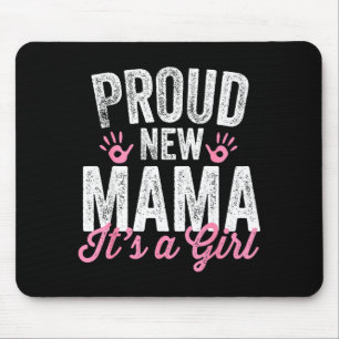 Alfombrilla De Ratón Orgullosa Nueva Mamá Es Una Niña Madre Pronto Será