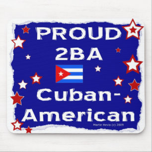 Alfombrilla De Ratón Orgulloso 2B Un Cubano-Americano - Mousepad