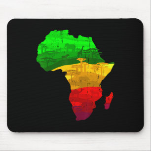 Alfombrilla De Ratón Orgulloso Africa Map Green Yellow Red Orgullo Orgu