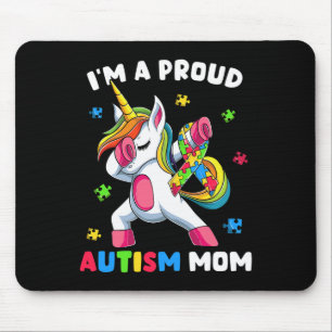 Alfombrilla De Ratón Orgulloso autismo Mamá Dab Dance