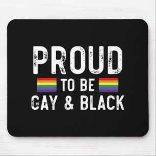 Alfombrilla De Ratón Orgulloso De Ser Gay Y Negro