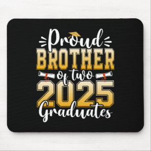 Alfombrilla De Ratón Orgulloso Hermano De Dos Graduados Superiores De 2