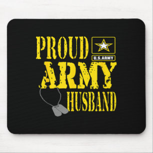 Alfombrilla De Ratón Orgulloso marido del ejército de hombres Diseño mi