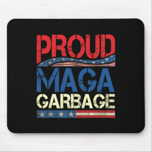 Alfombrilla De Ratón Orgulloso Mega Basura partidario de Trump 7
