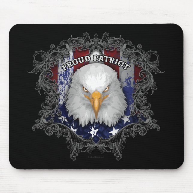 Alfombrilla De Ratón Orgulloso Patriota Estadounidense (Frente)