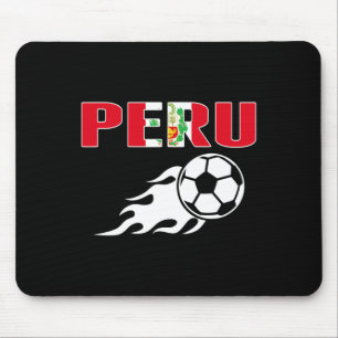 Alfombrilla De Ratón Orgullosos aficionados al fútbol peruano Jersey Ba