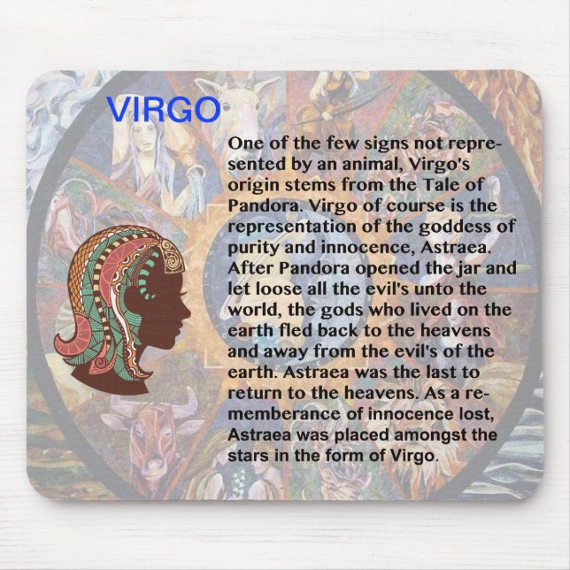 Alfombrilla De Ratón Origen virgo Mousepad (Frente)