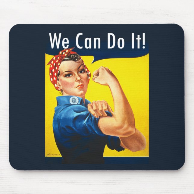 Alfombrilla De Ratón Original Rosie the Riveter ~ (Frente)