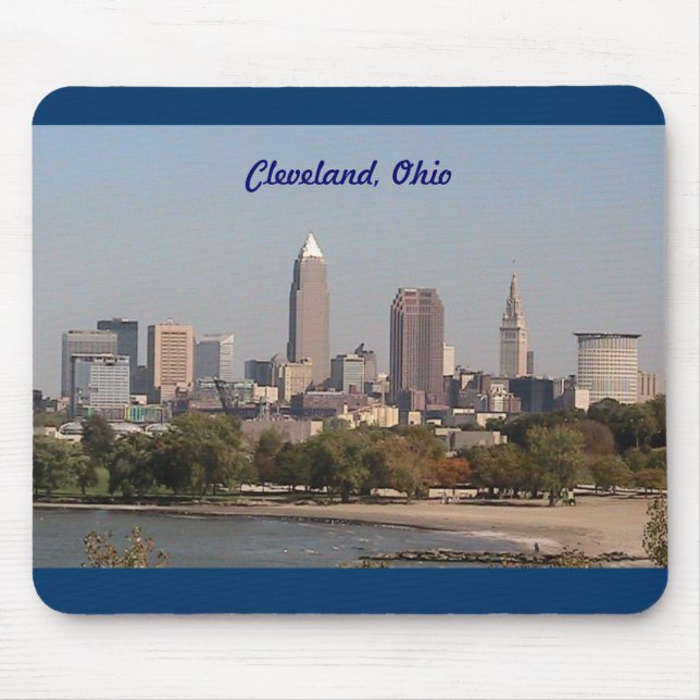 Alfombrilla De Ratón Orilla del lago Mousepad de Cleveland OH (Frente)