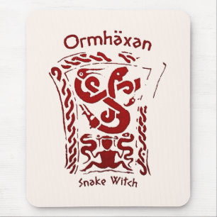 Alfombrilla De Ratón Ormhäxan Snake Witch Rune