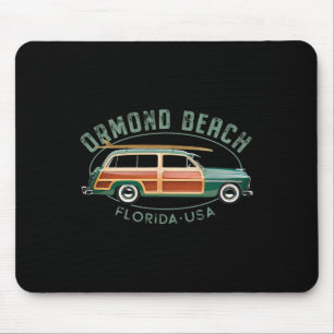 Alfombrilla De Ratón Ormond Beach Florida Surfing Antiguo
