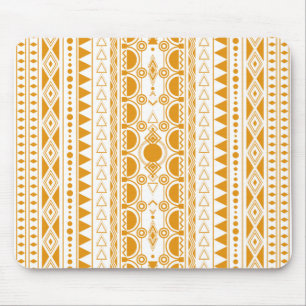 Alfombrilla De Ratón Ornamento bohemio 30122020 Naranja