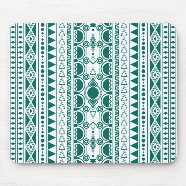 Alfombrilla De Ratón Ornamento bohemio 30122020 Peacock (Frente)