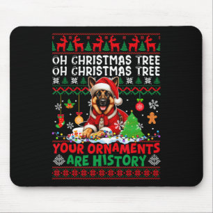 Alfombrilla De Ratón Ornamentos de árbol de navidad son historia sudoro