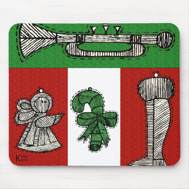 Alfombrilla De Ratón Ornamentos de época (Frente)